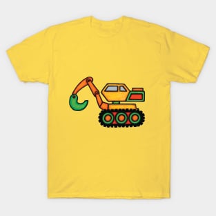 Colorful Kids Back Hoe T-Shirt